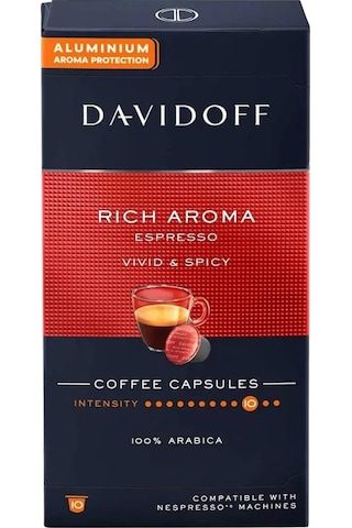 Davidoff Rich Aroma Espresso Vıvıd & Spıcy Kapsül Kahve 2 x 10'lu