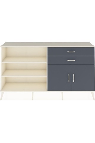 Arges Konsol 3 Raflı 2 Çekmeceli 2 Kapaklı 176x30x99 Aytaşı-antra Aytaşı-antrasit