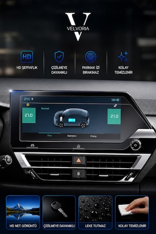 Citroen C4 Suv Navigasyon Multimedya 10 Inç Uyumlu 9h Nano Anti-broken Ekran Koruyucu 2021-2023