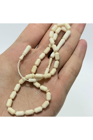 Kesme Fildişi Tesbih 8,85 Gram - Koleksiyonluk Fil Dişi Tespih F051