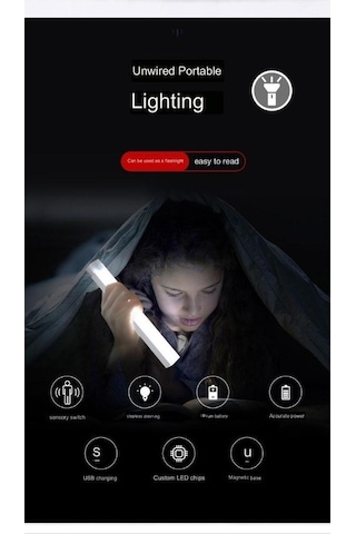 Willowhaven Beyaz Sanat İnsan Vücudu Gece Işık Şeridi, 30cm, Taşınabilir El Şarj, Merdiven, Şarap Dolabı Işığı Beyaz