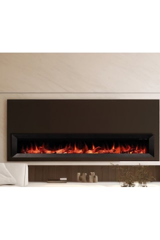 Magel 200 - Isıtmasız Elektrikli Şömine Sınırsız Renkli Metal Çerçeveli