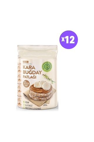 Glutensiz Fabrika Karabuğday Patlağı Sade 12 x 100 G