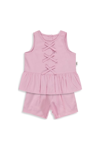 Civil Baby Çiçek Nakışlı 6-18 Ay Takım - Pembe