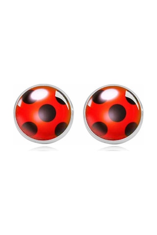Mucizevi Uğurböceği Ladybug Küpe Kwami Mucize Küpe Siyah