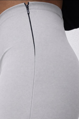Kadın Açık Gri 2 İplik Yüksek Bel Eşofman Pantolon-p2249 Açık Gri
