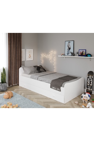 Kznhome Selen Yavrulu Karyola Beyaz - Tamamı 1. Kalite Mdf