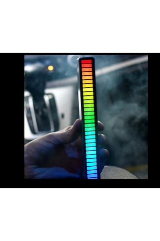 Sese Duyarlı Ritim Çubuğu,rgb 32led Işık Araç İçi Ekolayzer
