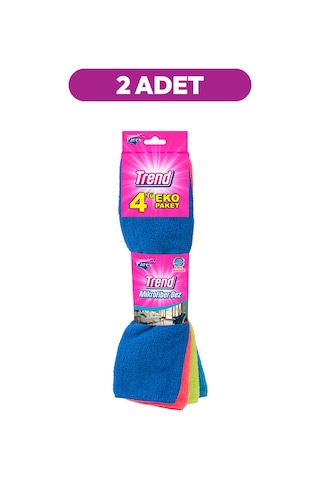 Trend Mikrofiber 4'lü Açık Temizlik Bezi İkili Paket Diğer