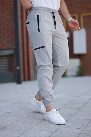 Erkek Açık Gri Eşofman Altı Kaliteli Paraşüt Kumaş Açık Gri