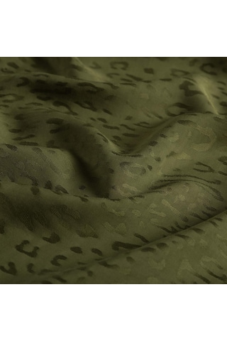 İpekevi Monogram Şal - Leopar Desenli - Çam Kokusu Çok Renkli