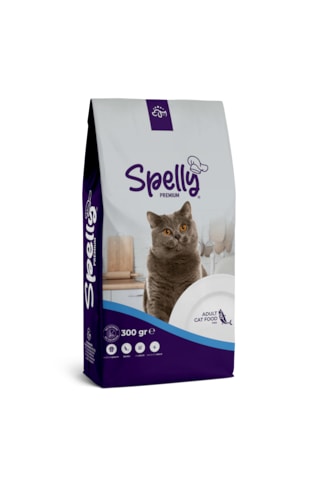 Spelly Balıklı Yetişkin Kedi Maması 12 x 300 G