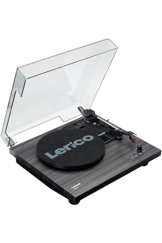 Lenco Ls-10 Ahşap Desenli Dahili Hoparlörlü Pikap Siyah