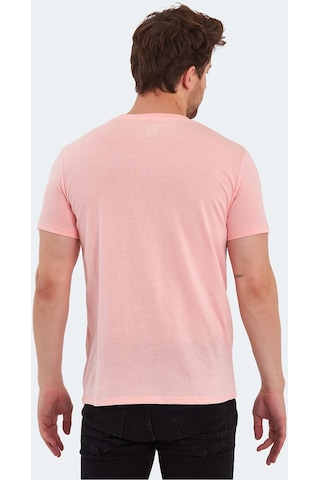 Slazenger SECTOR I Erkek Baskılı Somon Tişört