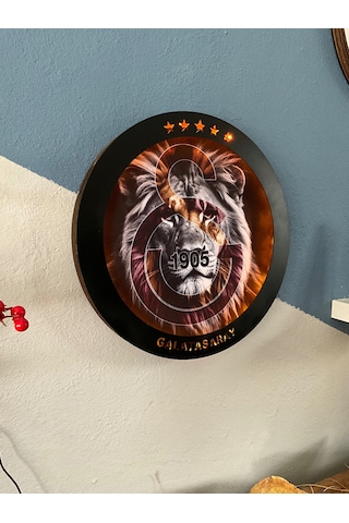 Galatasaray Baskılı Bluetooth Bağlantılı Rgb Led Işıklı Tablo