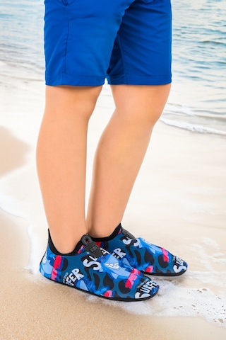 Kiko Kids Surfer Havuz Plaj Erkek Çocuk Deniz Ayakkabısı 7561 Siyah Siyah