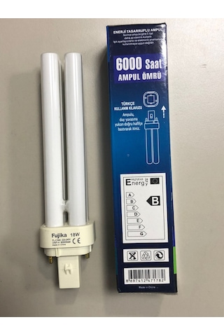 5 Adet Fujika Plc 18w/840 2p 4000 Kelvin Günışığı Boy:15cm 10w-13w Yerine Olmaz