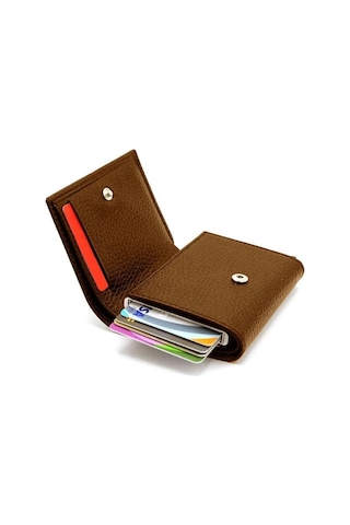 Aquablue Rfid Korumalı Otomatik Mekanizmalı Para Bölmeli Erkek Cüzdan & Kartlık