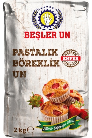 Beşler Pastalık Böreklik Buğday Unu 2 KG