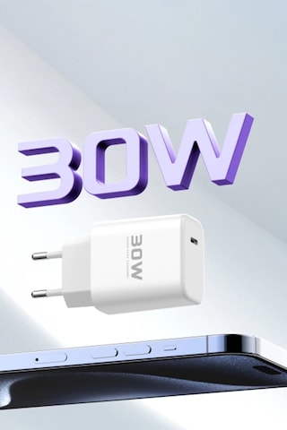 Joko Jk89 30w Type-c Çıkışlı Ekstra Dc66 1m Type-c To Lightning Kablolu Pd Şarj Cihazı - Beyaz