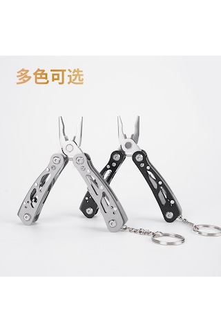 Çok İşlevli Çelik Katlanır Fonksiyonlu Pense Siyah