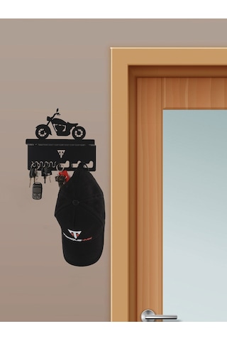 Torque-MX Metal Dekoratif Anahtar Askısı EA9 Siyah