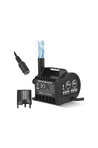 Pazly 12v Mini Su Pompa - 450l/s Akış, 4 Kademeli Hız, Sessiz Akvaryum & Bahçe Kullanımı