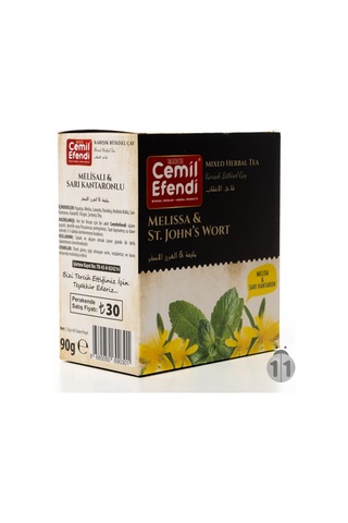 Cemil Efendi Melisa Sarı Kantaron Karışık Bitki Çayı 60'lı Süzen Poşet