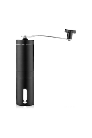 Gajeena Stainless Steel El Fırçalı Kahve Değirmeni - Taşınabilir, Ayarı Ayarlanabilir, 40g Kapasite, Siyah, Spor Ve Baharatlarda Kullanılabilir