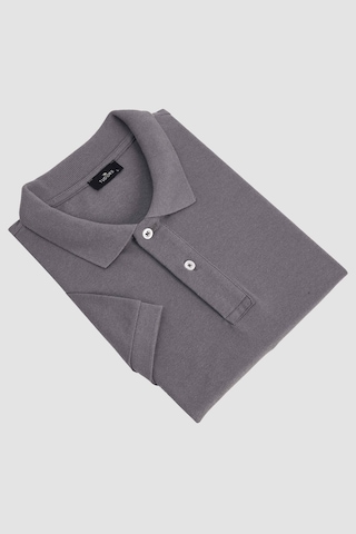 Tudors Erkek Slim Fit Dar Kesim Pamuklu Yumuşak Doku Nefes Alan Kumaş Kıvrılmaz Yaka Gri Polo Yaka Tişört-31687-gri Gri