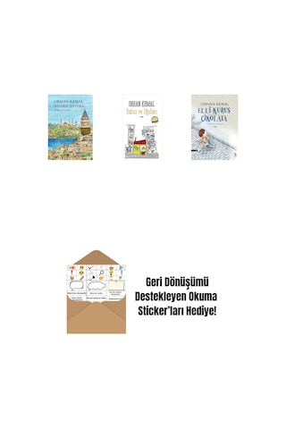 İstanbul İstanbul Ciltli + Eskici Ve Oğulları Midi Boy + Elli Kuruş Çikolata + Okuma Sticker'ları