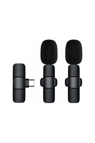 Didadodo Kablosuz 2'li Lavalier Mikrofon Seti - 2.4g Gürültü Azaltma, Type-c Bağlantı, Video Çekim & Canlı Yayın İçin - Küçük Boyutlu Mikrofonlar