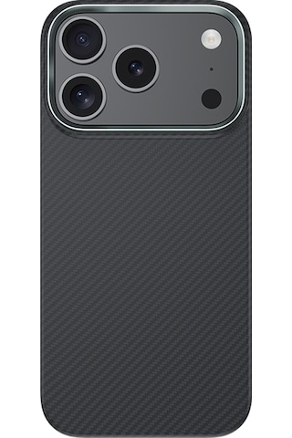 Apple Uyumlu iPhone 17 Pro Kılıf Benks M-safe Şarj Metal Kamera Çerçeveli Armorair 600d Kevlar Fiber Siyah