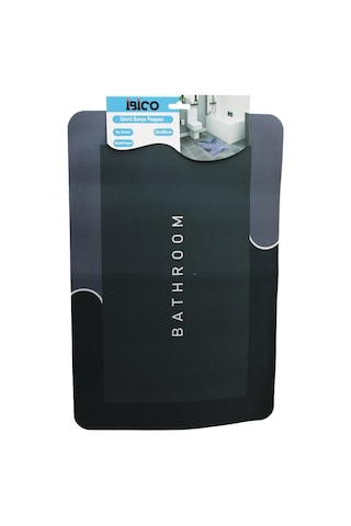 İbico İ21-006 Su Emici Sihirli Banyo Paspası - Dikdörtgen 38x58 Cm Elastik Diğer