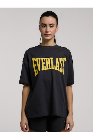 Everlast Ever Classics Wmn Oversize Füme Kadın Tişört Füme