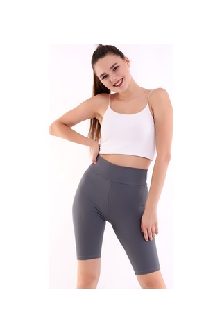 Self Clothing Kadın Koyu Gri Yüksek Bel Fitilli Dayanıklı Örme Kumaş Toparlayıc (548212966)