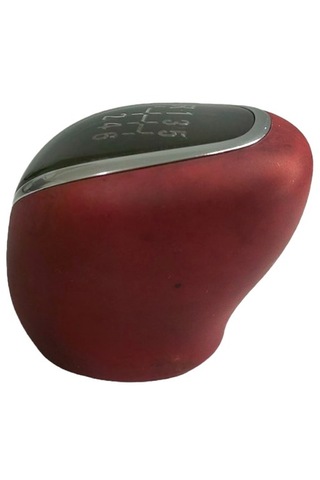 Opel Corsa Crossland Grandland X İçin Vites Topuzu Kırmızı Deri Siyah Kırmızı