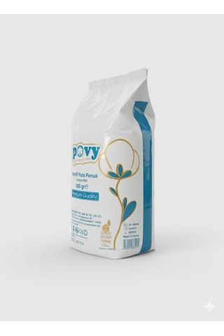 Povy Hidrofil Pamuk 500 Gram Povy Hidrofil Pamuk 500 Gram