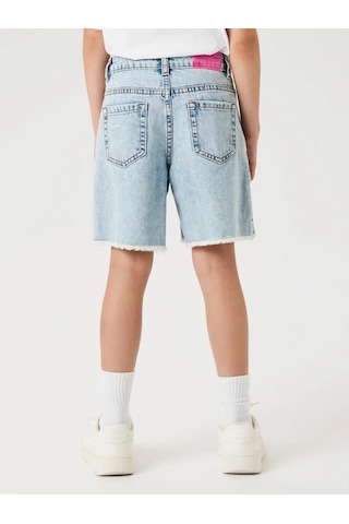 Name It Nkfbella Hw Wide Kız Çocuk Denim Şort 13240207 Mavi