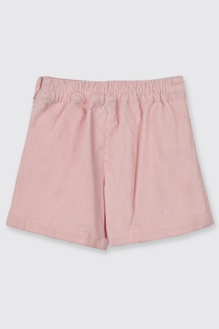 Panço Kız Çocuk Kadife Şort Etek Pembe