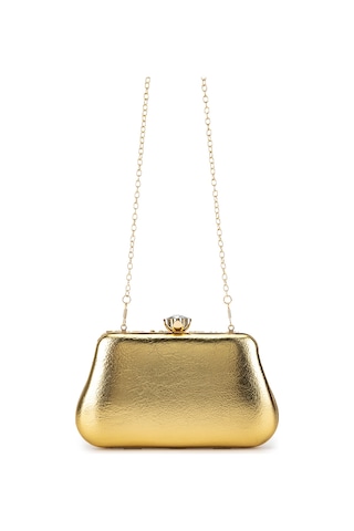 Tamer Tanca Kadın Suni Deri Gold Abiye Çanta 1083 051 Bn Cnt Y26 Altın