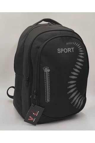 Suya Dayanıklı Siyah Sırt Çantası Sport