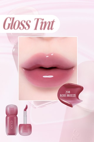 Pigmentli, Parlak Bitişli Dolgunlaştırıcı Lip Gloss Clıo Volumate Gloss 208 Rose Breeze