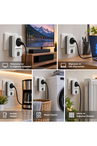 Dotvolt Tekli Akım Korumalı Priz Surge Hunter 1 1050 Joule 0