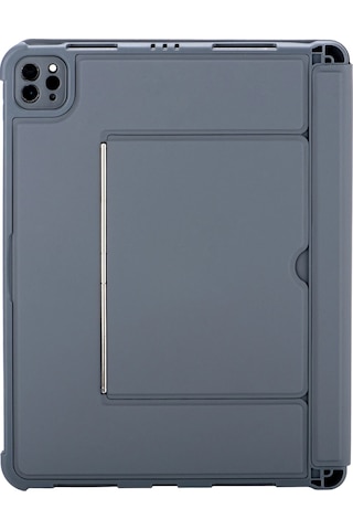 Gld-spt- Newface T5504d Apple Uyumlu iPad Pro 11 2024 Kılıf Palermo Ledli Klavyeli Standlı Tablet Kılıfı - Siya