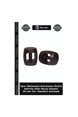 Spor Malzemesi Antrenman Ürünü Aktivite Aleti Havuz Dambılı 30 Mm Tür: Standart Actifoam Siyah - Pembe