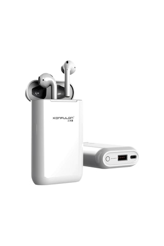 Konfulon BTS-08 Tws Bluetooth 5.0 Kulak İçi Kulaklık + 5000 mAh Powerbank