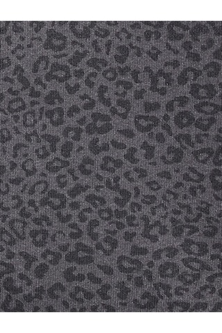Koton Yüksek Bel Slim Fit Leopar Desenli Spor Şort Etek Antrasit Desenli 7wak40165nk