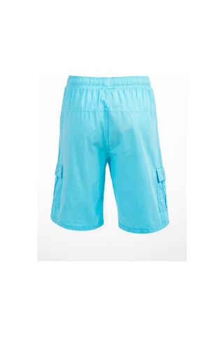 Miami Beach Mint Kargo Cepli Beli Lastikli Unisex Keten Şort %100 Pamuk 001