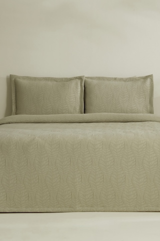 Karaca Home Serenity Çift Kişilik Yatak Örtüsü Seti Adaçayı Adaçayı